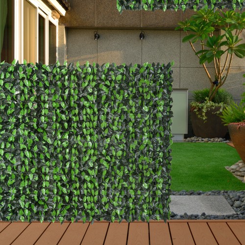 Artificial leaf hedge screen - hedge,